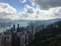 Hong Kong and harbour from the Sky Terrace